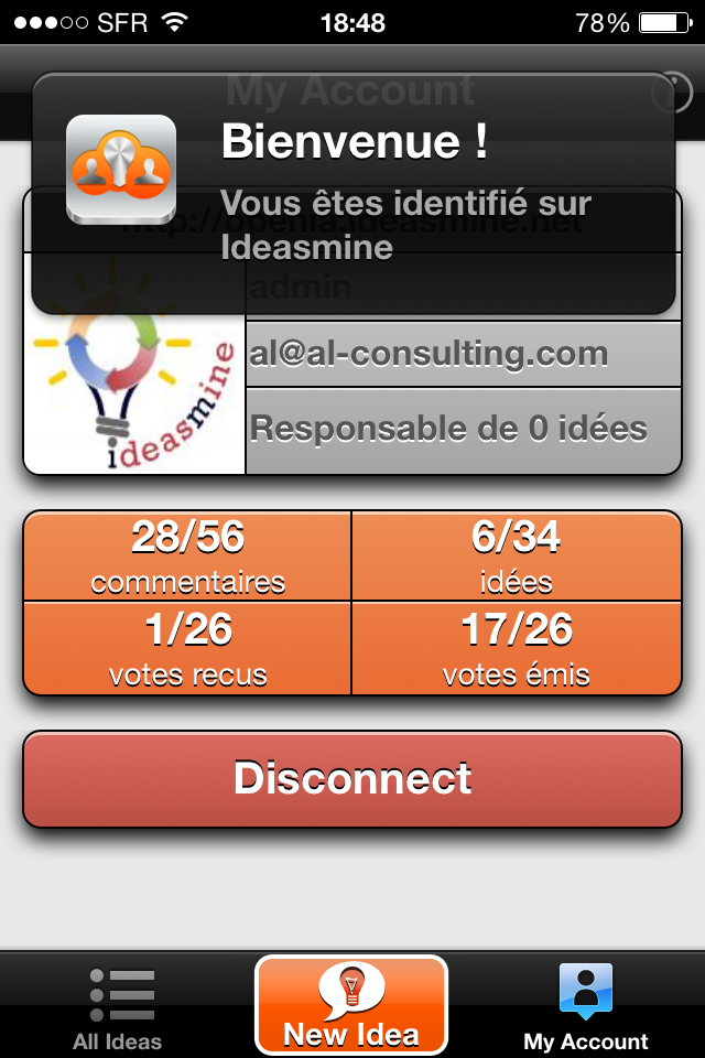 IdeasMine iphone